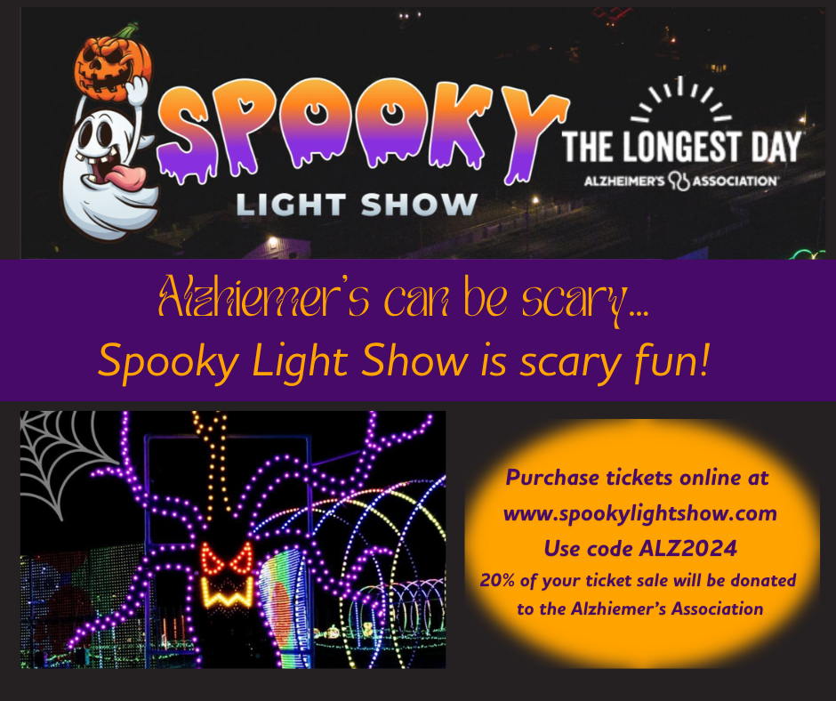 Spooky Lights Drive -Through Show for Alzheimer's